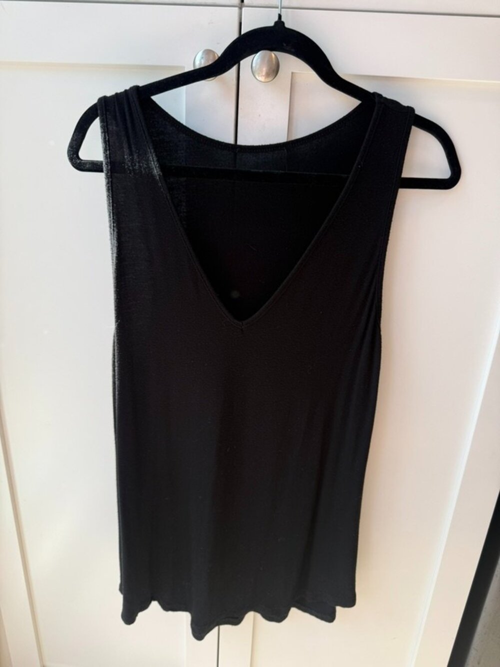 Black V-Neck Tank Top - One Size
